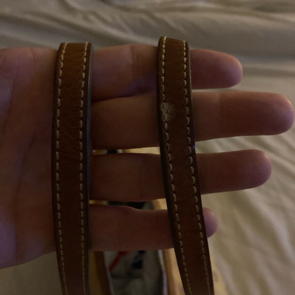 Vintage Dooney & Bourke Yellow Multicolor Shoulder Bag with Rainbow Zipper - Picture 6 of 7